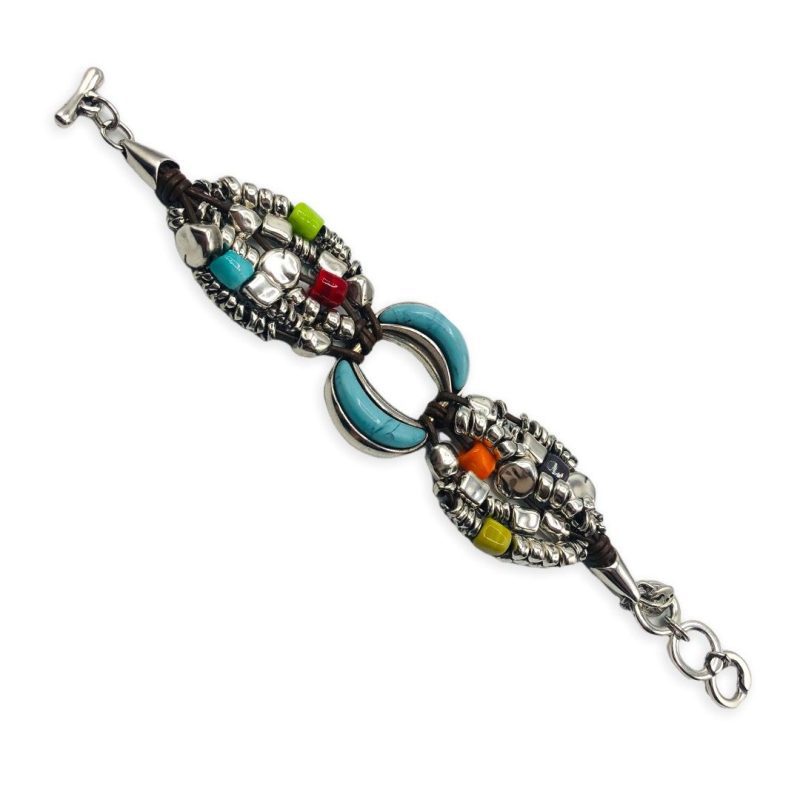 pulsera brazalete Ciclón turquesa