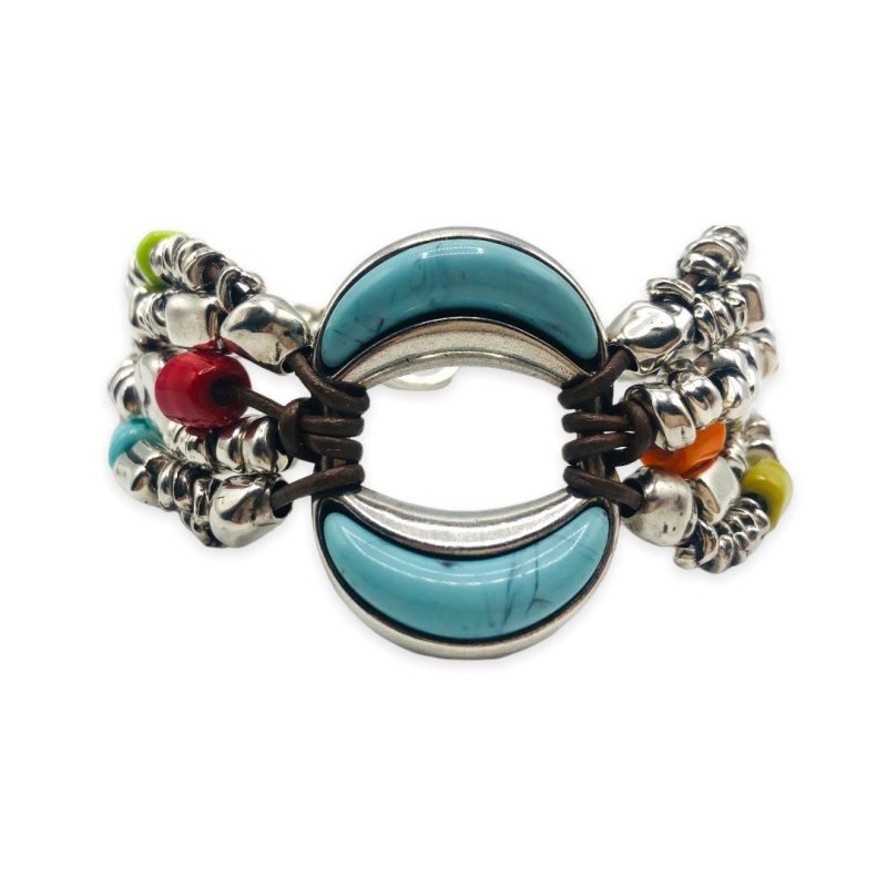pulsera brazalete Ciclón turquesa