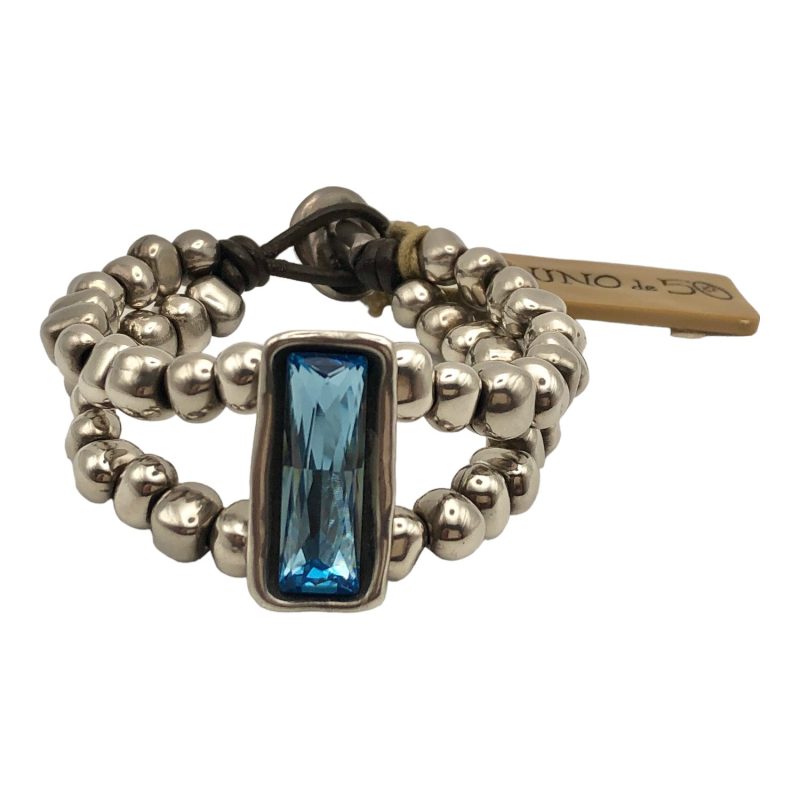 pulsera uno de 50 swarovski azul
