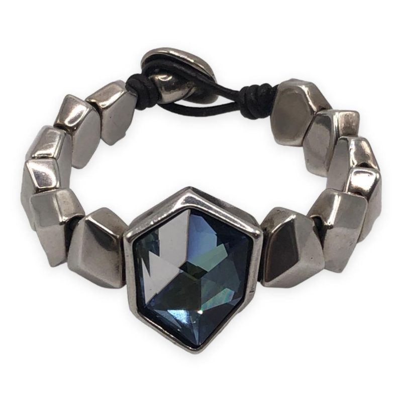pulsera uno de 50 swarovski azul