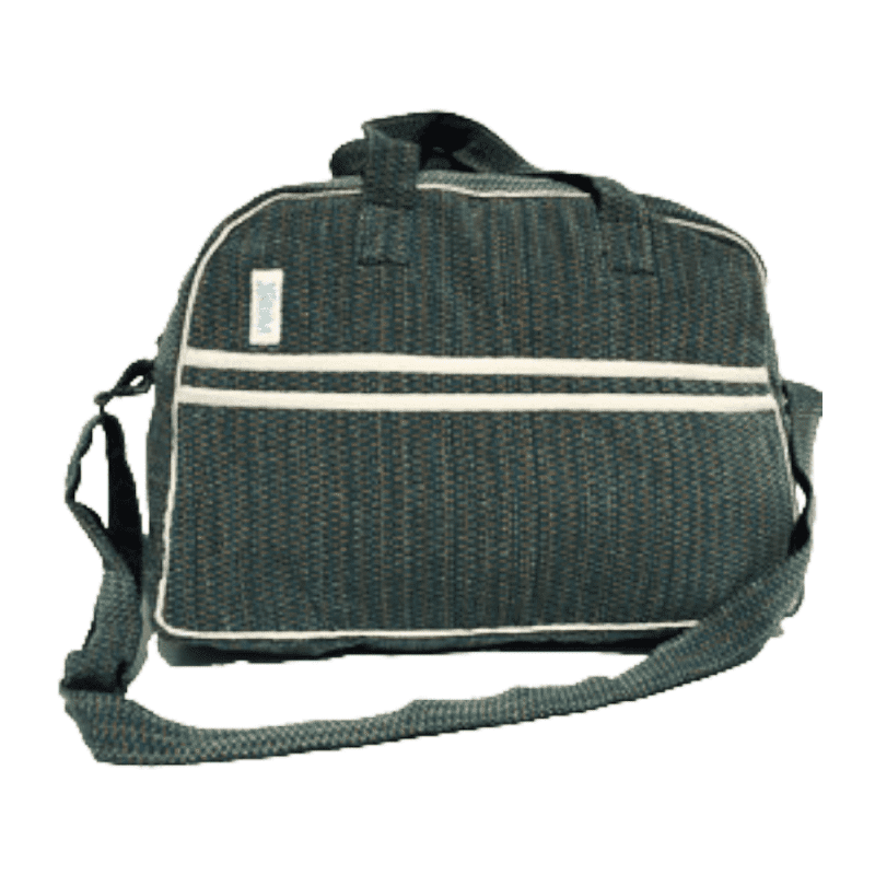 Bolso algodón color azul