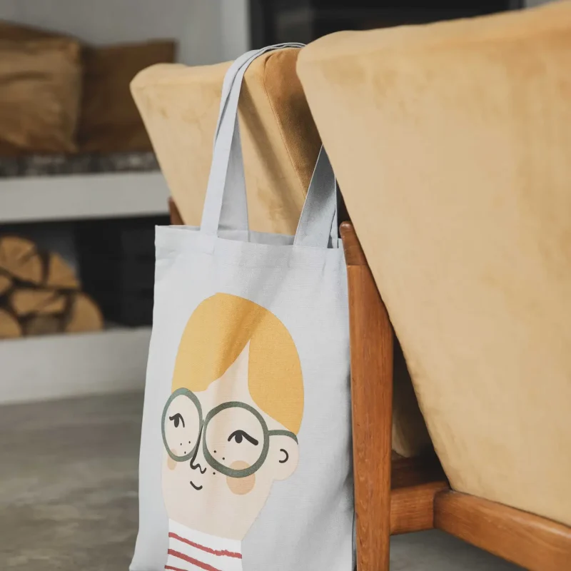 bolso-tote-algodon-reciclado-ilustracion-caras-chicas