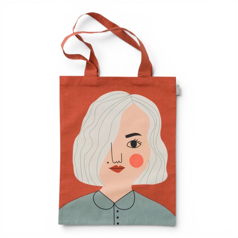 bolso-tote-algodon-reciclado-ilustracion-caras-chicas